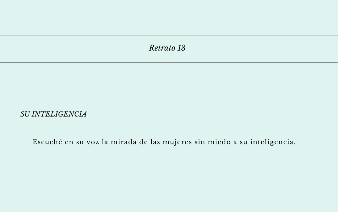 Su inteligencia…
