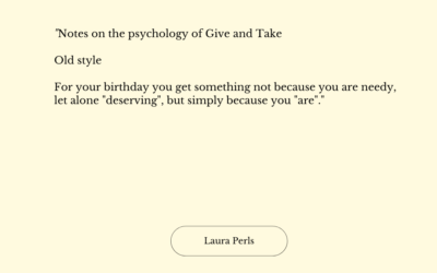 “Notes on the psychology of Give…”