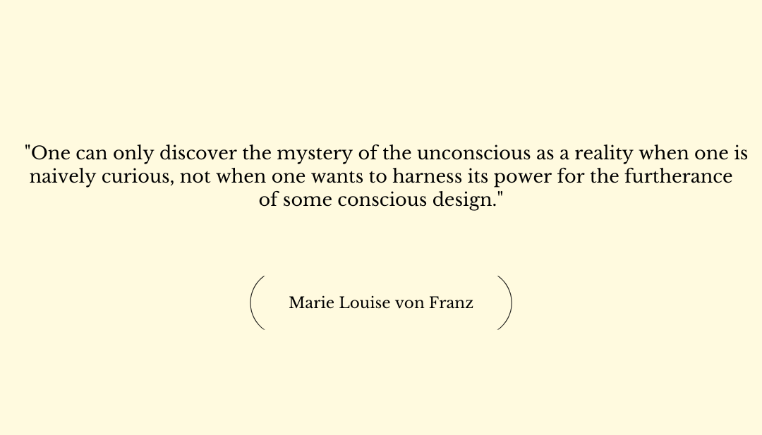 «One can only discover the mystery…»