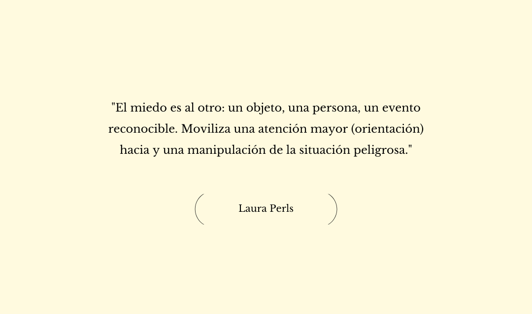 «El miedo es al otro…»