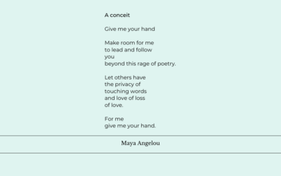 A conceit…