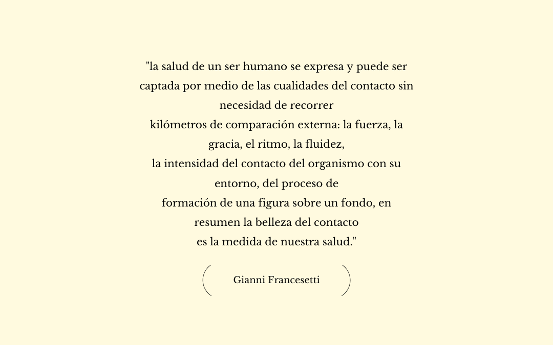 «la salud del ser humano se expresa…»