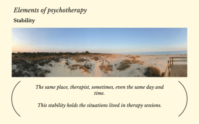 Elements of psychotherapy…