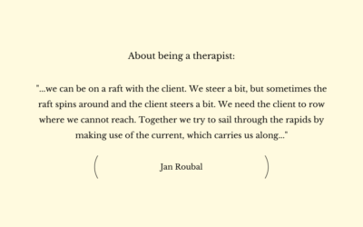 About being a therapist…