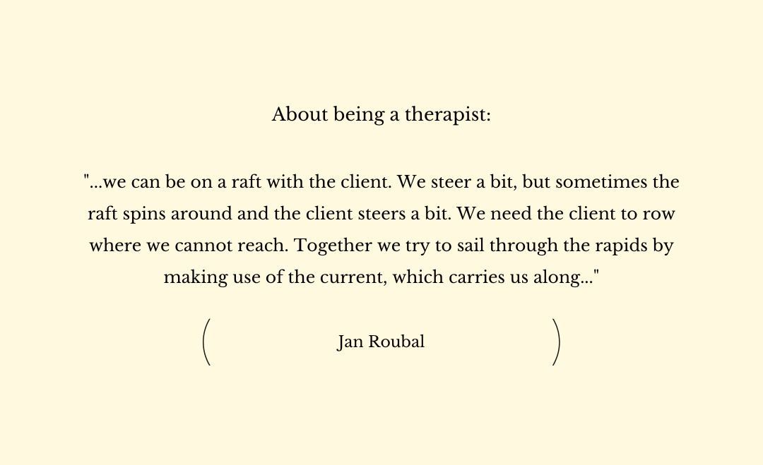 About being a therapist…
