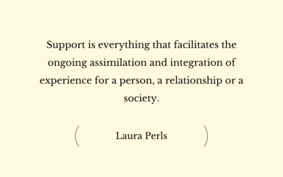 Support is…