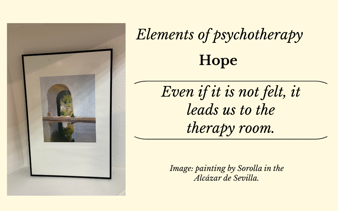 Elements of psychotherapy…