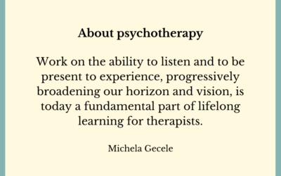 About psychotherapy…